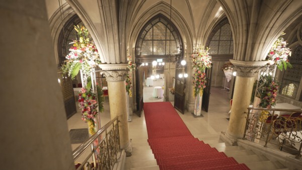 04 Rathaus Blumenball dekoriert01 Wiener Baelle