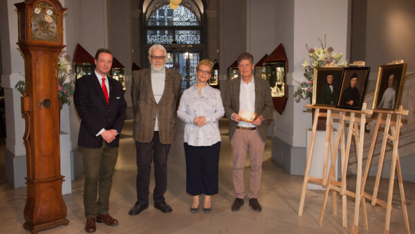 WSS_76_Peter Huettler_Walter Mayer_Dimitra-Reimüller_Karl Hohenlohe_Gemaelde_Standuhr